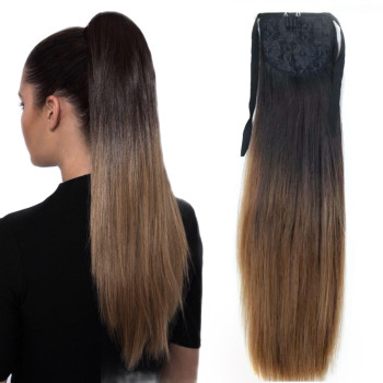 Coada de Par cu Bentita DeLuxe Ombre #1B7
